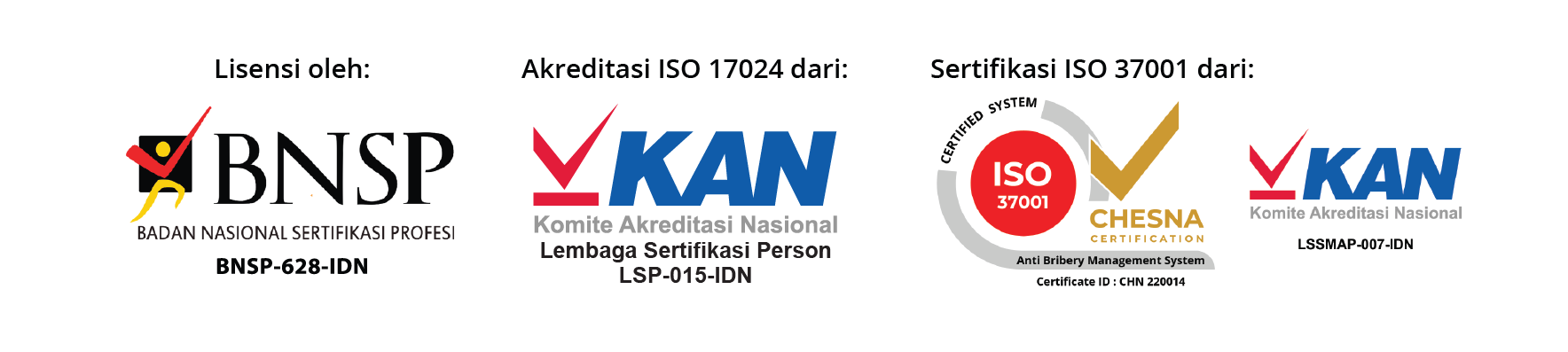 logo lisensi dan sertifikasi